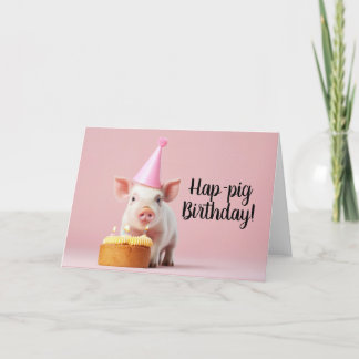 Carte De Remerciements Anniversaire du cochon de lait !