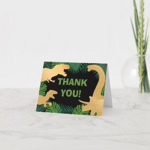 Carte De Remerciements Anniversaire Enfants Dinosaure Dino Trex Garçon Ju