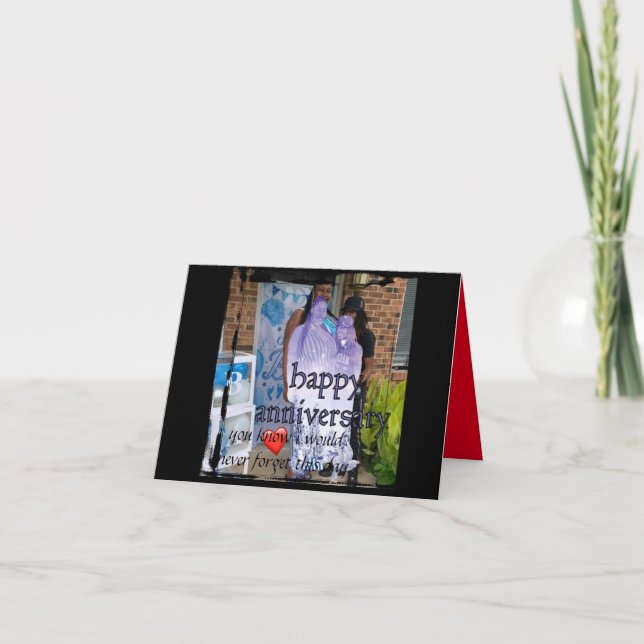 Carte De Remerciements anniversaire heureux (Devant)