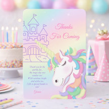 Anniversaire Magique Licorne Arc-en-ciel Pastel