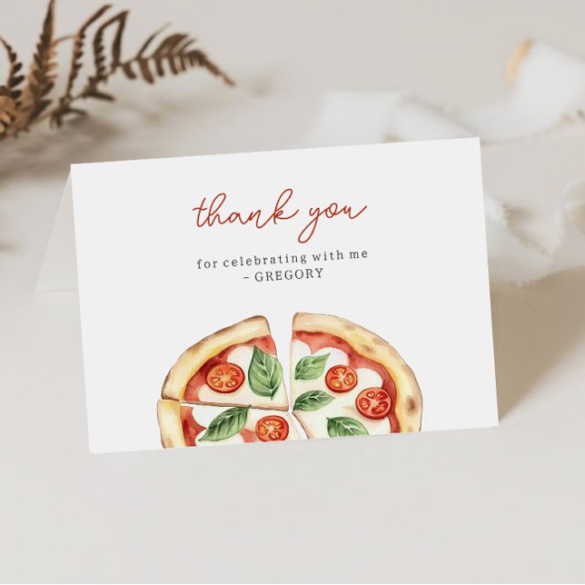 Carte De Remerciements Anniversaire Pizza (Créateur téléchargé)