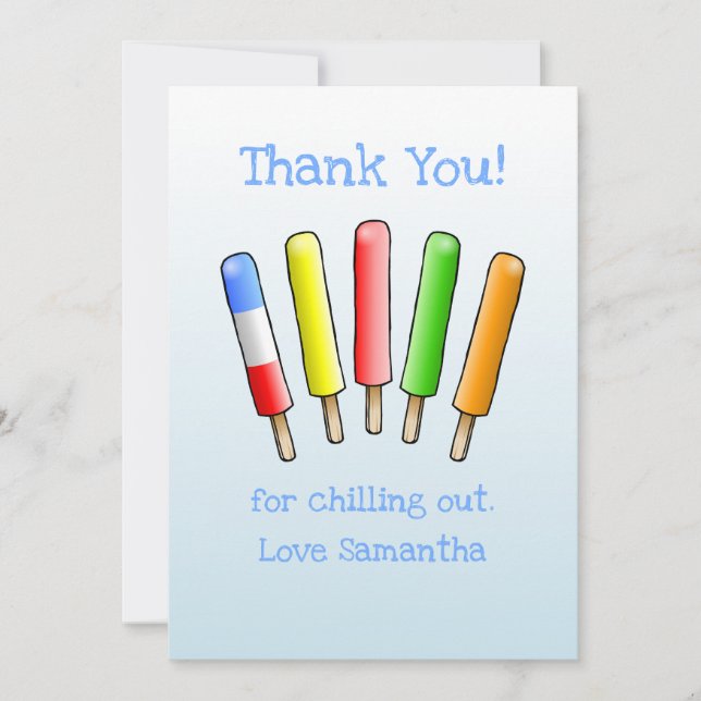 Carte De Remerciements Anniversaire Relaxons-nous (Devant)