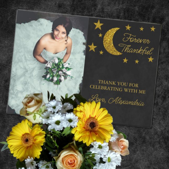 Carte De Remerciements Anniversaire Sous Les Étoiles (Créateur téléchargé)