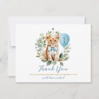 Anniversaire Wild One Lion Boy Anniversaire Floral