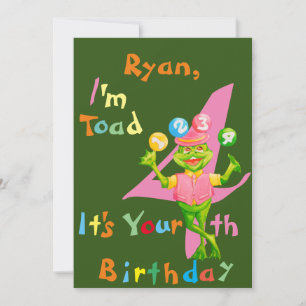 Carte De Remerciements AnniversairePersonnaliséGreetingcardfora quatre an