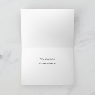Carte De Remerciements Annonce de déménagement de ver et de pomme Home Sw