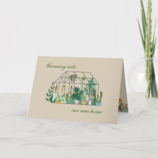 Carte De Remerciements Annonce de nouvelle maison botanique