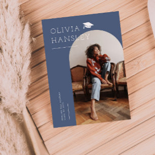 Carte De Remerciements Annonce de remise de diplôme Nom du diplômé Arche 