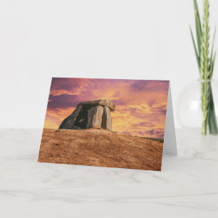 Carte De Remerciements Anta do Tapadao Dolmen. Ruines néolithiques en Cra
