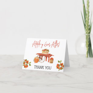 Carte De Remerciements Apple-y Ever After ! Fête de mariage 
