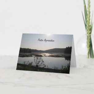 Carte De Remerciements Appréciation du clergé du lever du soleil