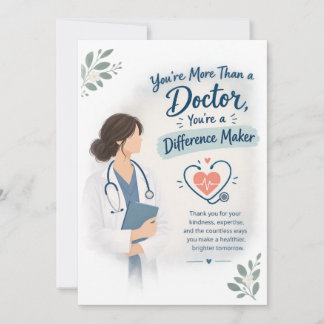 Carte De Remerciements Appréciation du médecin !