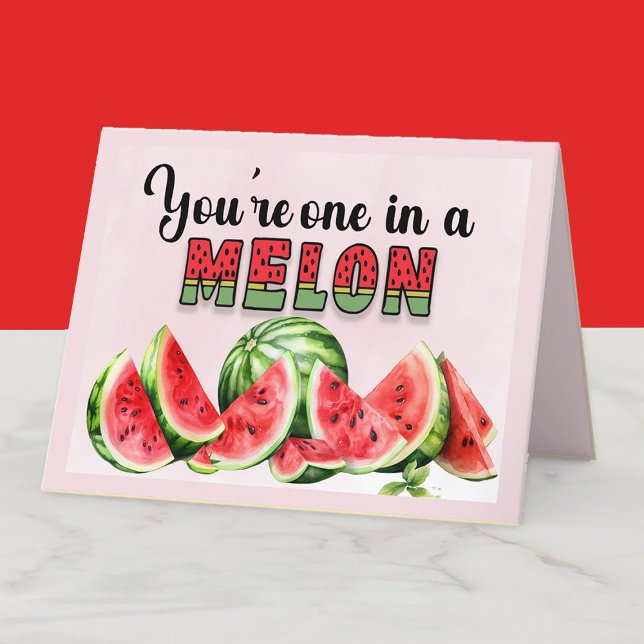 Carte De Remerciements Appréciation d'un enseignant de Melon (You're one in a melon teacher, coach, friend appreciation card)