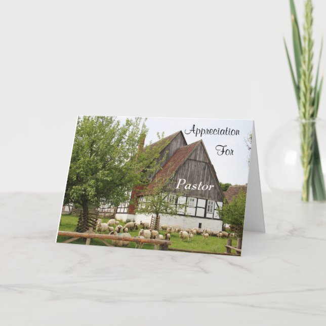 Carte De Remerciements Appréciation - pour Pasteur (Devant)