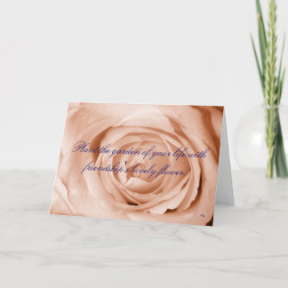 Carte De Remerciements Apricot léger, amitié