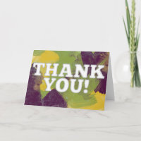 Carte de remerciements aquarelle