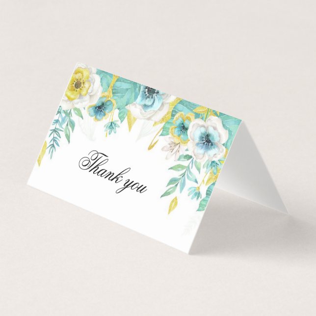 Carte de remerciements aquarelle (Front)