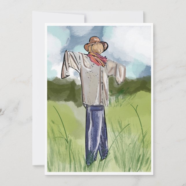 Carte De Remerciements Aquarelle à rayures (Devant)