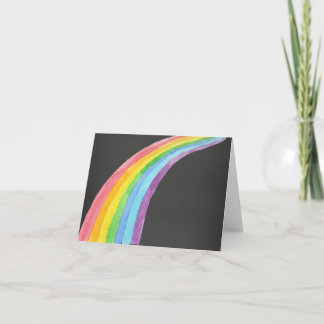 Carte De Remerciements Aquarelle arc-en-ciel