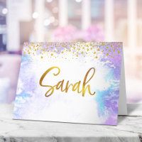 Aquarelle bat mitzvah or violet Sarah Blank