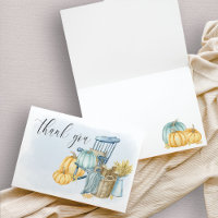 Aquarelle bleu Citrouille