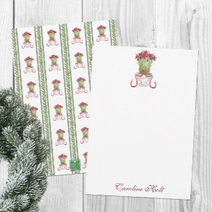 Carte De Remerciements Aquarelle Bourgogne Amaryllis Personnalisé