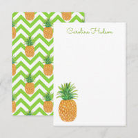 Aquarelle Chevron Ananas