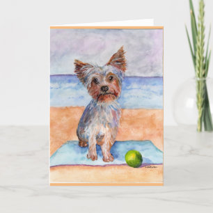 Carte De Remerciements Aquarelle de Yorkie, Bentley [Austin Meyer]