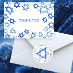 Carte De Remerciements Aquarelle Fun Blue Star de David Bar Bat mitzvah<br><div class="desc">Parfait plaisir Carte de remerciements à envoyer après un bat mitzvah, bar mitzvah ou autre célébration juive! L'aquarelle faite main pour vous sur le devant et le côté arrière vierge! ENTIÈREMENT PERSONNALISABLE ! Cliquez sur "Personnaliser" ci-dessus pour modifier le texte. Cliquez sur "modifier à l'aide de l'outil de conception" pour...</div>