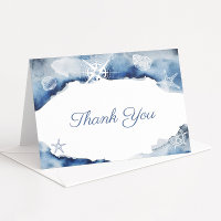 Aquarelle Indigo Océan Douche Nautique Anniversair