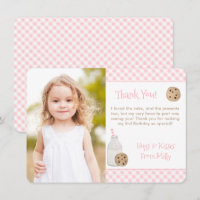 Aquarelle Lait Et Cookies Photo Anniversaire