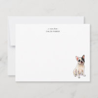Aquarelle mignonne French Bulldog Custom Flat
