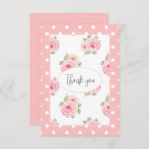 Aquarelle rose Polkadot