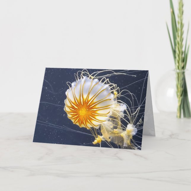 Carte De Remerciements Aquarium de méduses Vie marine Toute l'occasion Vi (Devant)