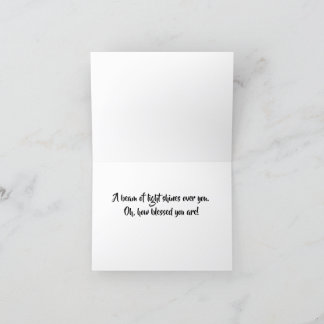 Carte De Remerciements Arbre de l'argent dynamique Ray of Light Card