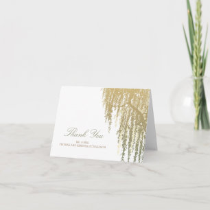 Carte De Remerciements Arbre de saule Remerciement de mariage