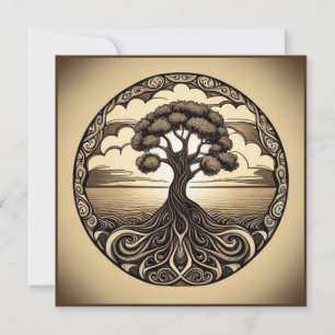 Carte De Remerciements Arbre de Vie 