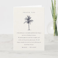 Arbre tropical rustique Palmier Kraft Navy Mariage