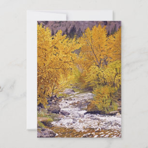 Carte De Remerciements Arbres de tremble colorés d'automne à Morrison Col
