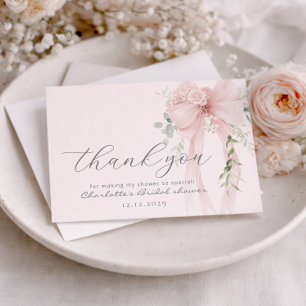 Carte De Remerciements Arc de mariage civil Ivoire verdure
