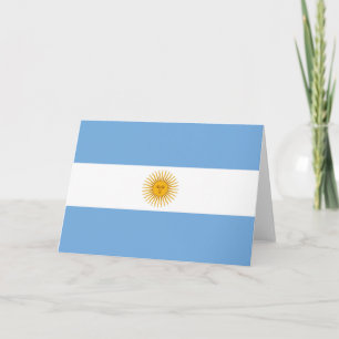 Carte De Remerciements Argentina flag