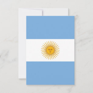 Carte De Remerciements Argentina flag