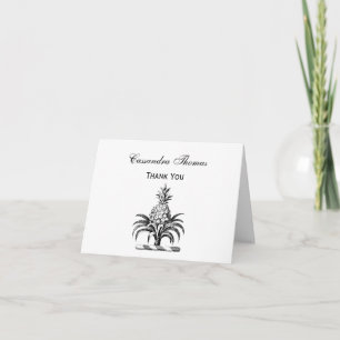 Carte De Remerciements Armoiries Préparatoires de l'Épine de Pineapple Bl