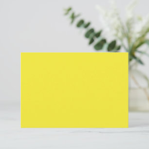 Carte De Remerciements Arrière-plan jaune uni vibrant