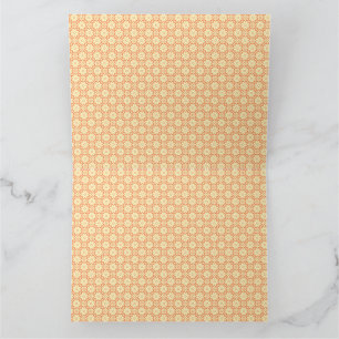 Carte De Remerciements arrière - plan orange et blanc avec motif