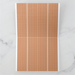 Carte De Remerciements arrière - plan rayé orange et blanc avec petit