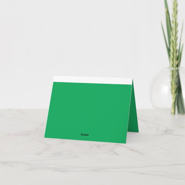 Carte De Remerciements Arrière - plan vert remarquable avec conception de (Dos)
