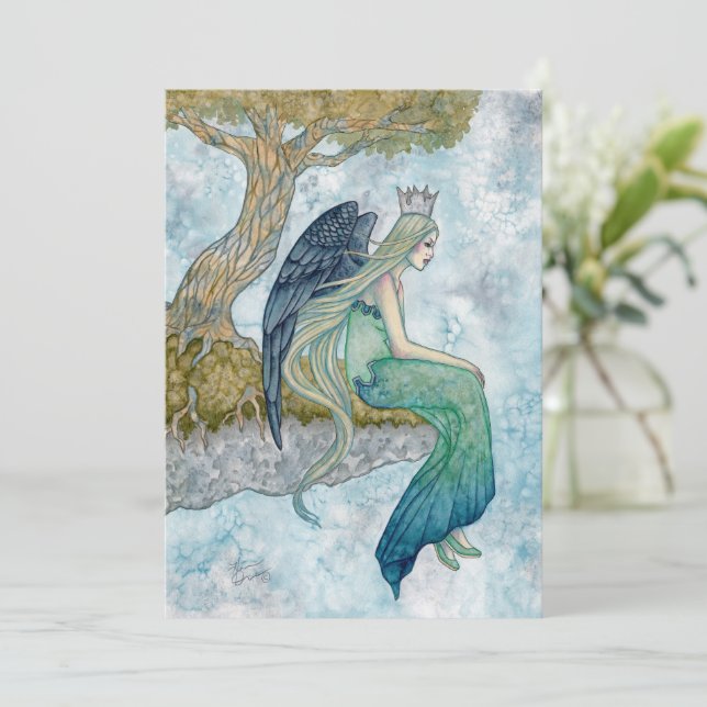 Carte De Remerciements Art d'ange par Holly Durr  (Debout devant)
