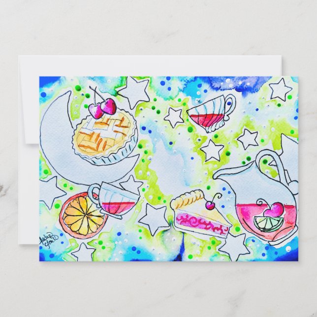 Carte De Remerciements Art du punch aux fruits (Devant)