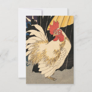 Carte De Remerciements Art du Roster Blanc